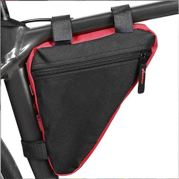 Bike Triangle Frame Bag - Bicycle Cycling Storage Triangle Top Tube Front Pouch Saddle Bag for Road and Mountain Bikes