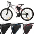thumbnail image 1 of Bike Triangle Frame Bag Bicycle Cycling Triangle Top Tube Front Pouch Saddle Bag Red, 1 of 8