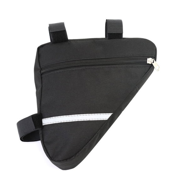 Bike Triangle Frame Bag, Waterproof Bicycles Front Handlebar Bag Strap-On Saddle Bag Cycling Pouch Bike Storage Tube Bag