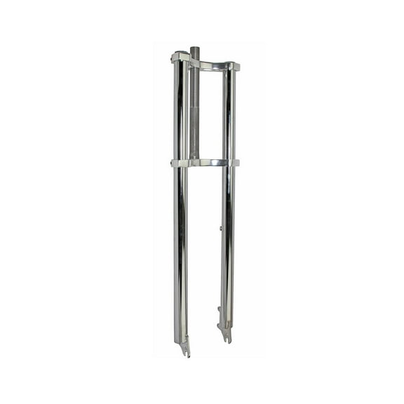 Bike Triple Tree Fork 1 Inch Threaded 30 Long 135mm Chrome.