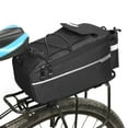 thumbnail image 1 of Bike Trunk Bag 10L Rear Rack Bag for Bicycle – Large Capacity Waterproof Polyester Back Seat Storage for Commuting, Touring, Groceries and Camping, 1 of 8