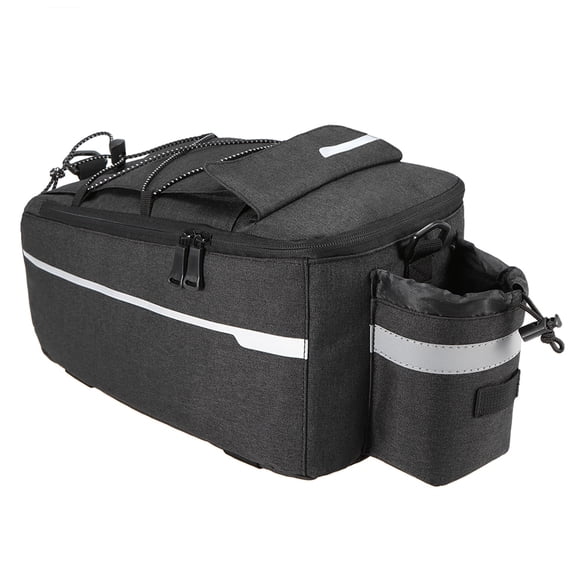 Bike Trunk Cooler Bag Insulated Rear Rack Storage Reflective For Safe Riding Night Cycling