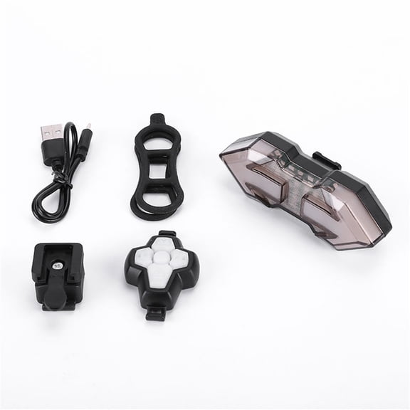 Bike Turn Signals, Turn Signal Kit Bike Turn Signals Front and Rear Electric Bell Control Rear Light USB Rechargeable