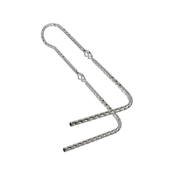 Bike Twisted Square Cage Sissy Bar 90/Degrees Chrome.