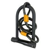 Bike U Lock with Cable - Bicycle Locks Heavy Duty Anti Theft,Combination Bike Lock and Key,14mm Shackle and 48inch Lengt