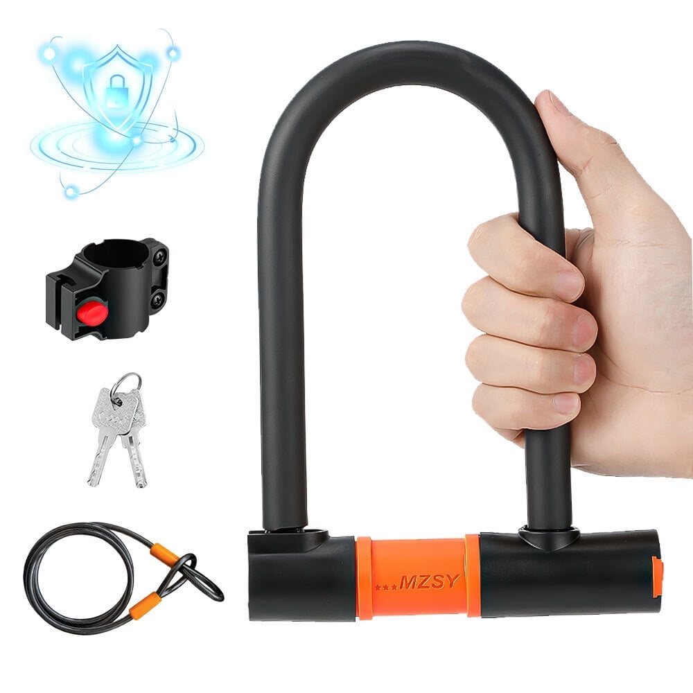 Bike U Lock with 3.94ft/1m Cable, KEPEAK 16mm Heavy Duty Anti-Theft ...