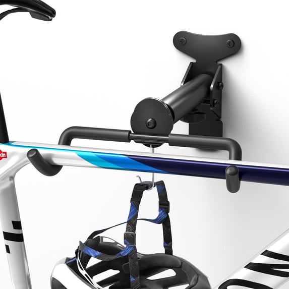 Yeabett Garage Bike Rack Wall Mount Hanger 2-Pack Adjustable Space Saving Horizontal Bicycle Rack for Mountain/Road/Hybrid Bikes | Secure Home Storage