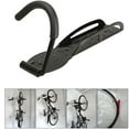 thumbnail image 1 of Bike Wall Mount Hook | Heavy Duty Steel Vertical Bicycle Hanger | Rubber-Coated Movable Hook Prevents Rim Scratches | 30KG Load | Fits All Bikes | 26.5x9.5x11.8cm | Screws Included, 1 of 9