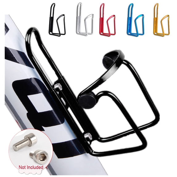 Bike Water Bottle Cage Aluminum Alloy Lightweight Bicycle Drink Cup Holder Rustproof Cycling Bottle Bracket for Road Mountain Bikes Outdoor Riding Accessories Gold