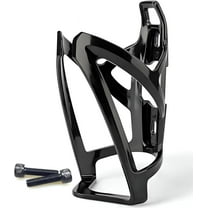 Bike Water Bottle Cage - Lightweight Cycling Bottle Holder with Mounting Screws, Easy Install for Road/Mountain Bikes ( Black )