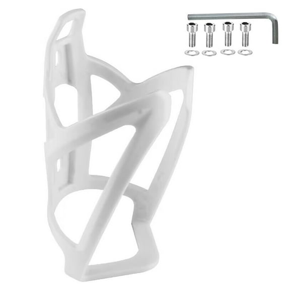 Bike Water Bottle Holder Ultra-Light Durable Bicycle Bottle Cages with Screws Tool, Universal Bike Cup Holder Rack for Road MTB Bikes-White