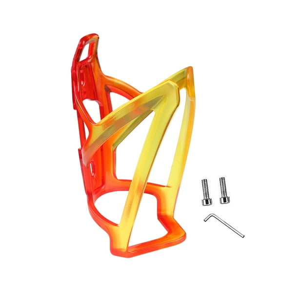 Bike Water Bottle Holder Water Drink Holder Rack PC Universal Kettle Cup Holder Mount Cycling Bottle Cage for Mountain Bikes Easy to Install Red Yellow