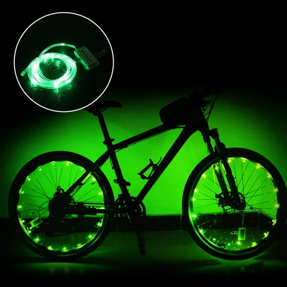 Bike Wheel Light Spoke Lamp For 14-29 Inch Bike Highlight Led Led Bike Wheel Lights Led Light Night Riding 2Pcs/Pack Green Fangkenuo