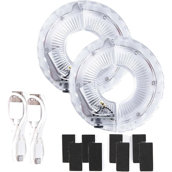 Bike Wheel Lights - 7 Color 18 Mode Spoke Lights, Waterproof Rechargeable LED Hub Lights for Night Riding, Easy Install for Bicycle Hub Under 30mm(2pcs)