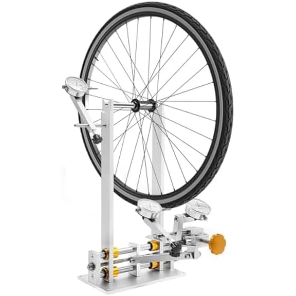Bike Wheel Truing Stand, Professional 10-29 Inches Bicycle Wheel Repair Tool with 3 Gauges, Universal Wheel Alignment Dishing Maintenance Stand for Bicycle Mechanic Workshop Home Use