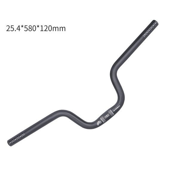 Bike folding bike handlebar Aluminum25.4*580mm Hi-Rise 120/160mm for brompton
