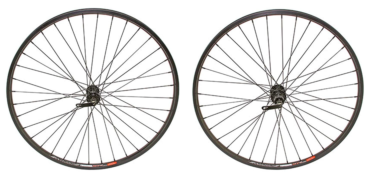 Bike wheel set, bicycle wheel set. Black 27.5 Alloy Front and Rear ...