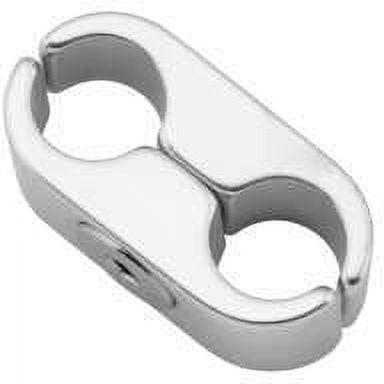 BikeMaster 2 Lines Cable Clamp - Silver