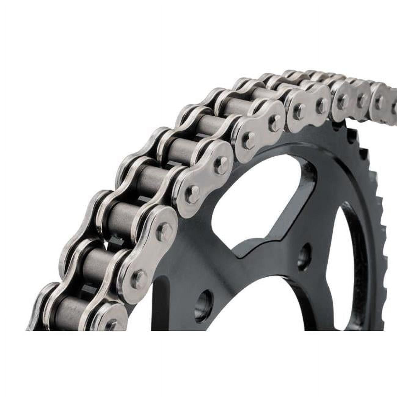BikeMaster 420 Precision Roller Motorcycle Chain - Natural / 420 x 112