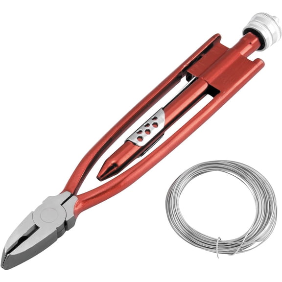 BikeMaster 9in Safety Wire Pliers w/ Wire
