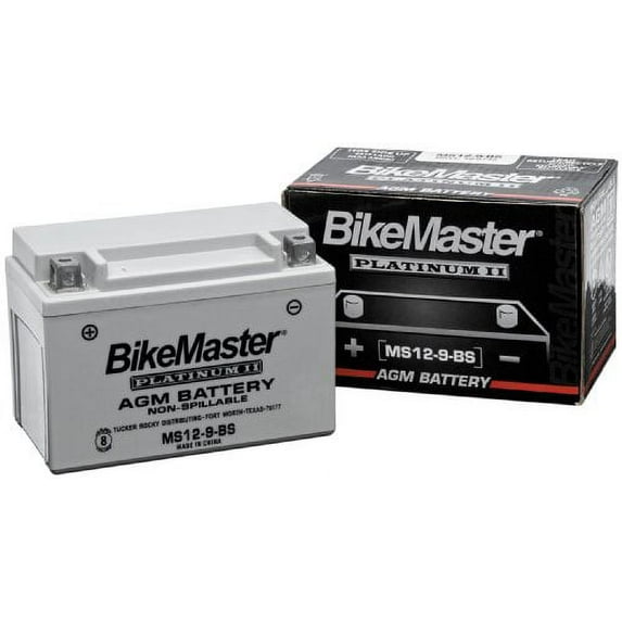 BikeMaster AGM Battery - MS12-20HL-BS