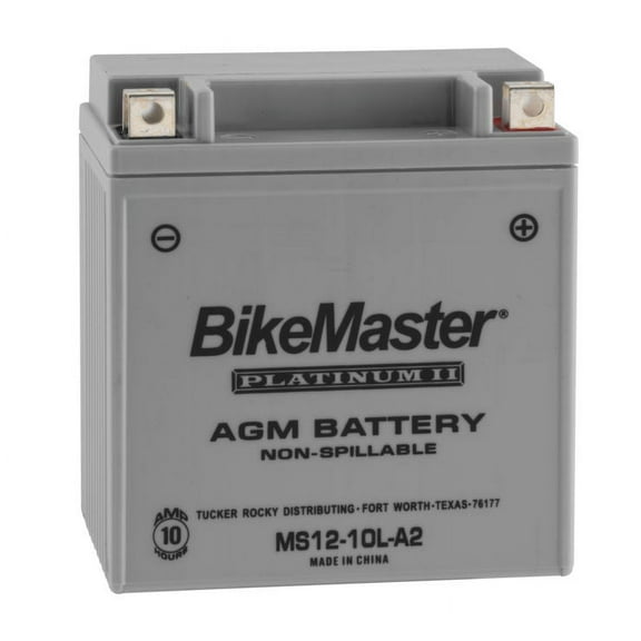 BikeMaster AGM Platinum II Battery MS12-10LA2 For Kawasaki KZ305 LTD 1987-1988