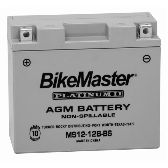 BikeMaster AGM Platinum II Battery MS12-12B-BS For Ducati Monster 1200 S 2014-2017