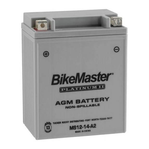 BikeMaster AGM Platinum II Battery MS12-14-A2 For Honda VF750F V45 Interceptor 1983-1984