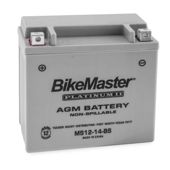 BikeMaster AGM Platinum II Battery MS12-14-BS For Triumph Sprint RS 2000-2004