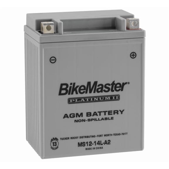 BikeMaster AGM Platinum II Battery MS12-14L-A2 For Aprilia Atlantic 500 2003-2005