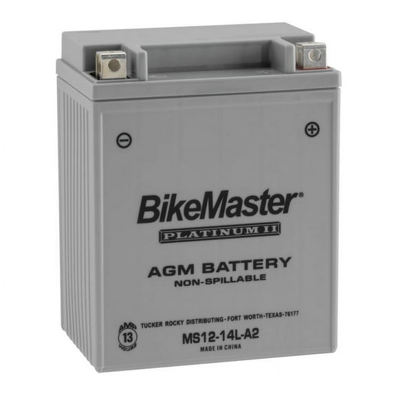 BikeMaster AGM Platinum II Battery MS12-14L-A2 For Honda FT500 Ascot 1982-1983