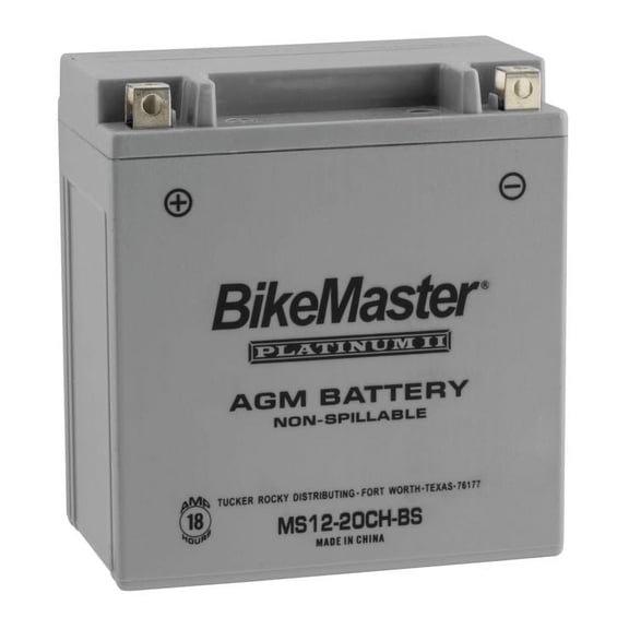 BikeMaster AGM Platinum II Battery MS12-20CH-BS-C For Suzuki VLR1800 Boulevard C109R/RT 2008-2012