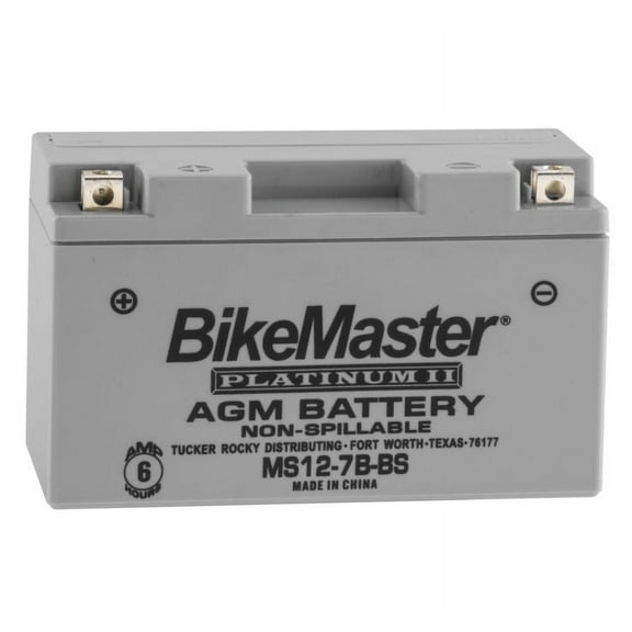 BikeMaster AGM Platinum II Battery MS12-7B-BS for Suzuki DR-Z400S 2000-2017