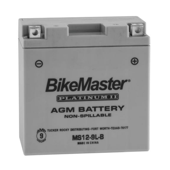BikeMaster AGM Platinum II Battery MS12-9L-B For Honda CMX250C Rebel 1985-1987