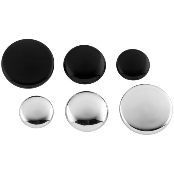 BikeMaster BD-5135K-M10-BLK Bolt Caps - 10mm - Black