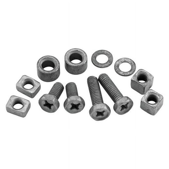 BikeMaster Battery Bolt 6x20mm and 6x12mm Bolt/Nut/Spacer (2 Sets) B-11