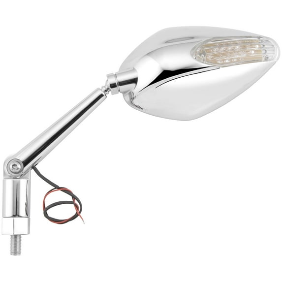 BikeMaster KS-L03 Candy Drop Custom Naked Bike Mirror with Integrated Turn Signal