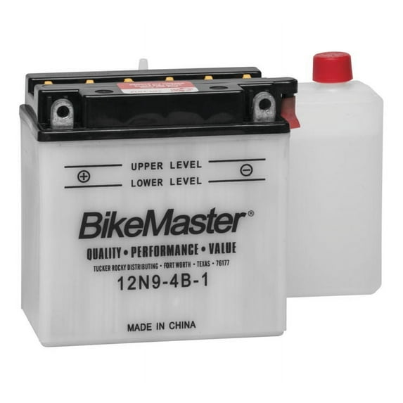 BikeMaster Conventional Battery 12N9-4B-1 for Kawasaki A1 Samurai 1966-1971