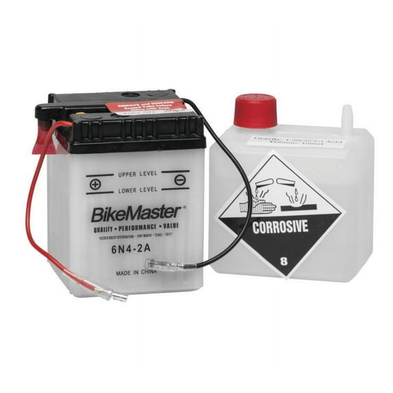 BikeMaster Conventional Battery 6N4-2A for Suzuki K10 1968