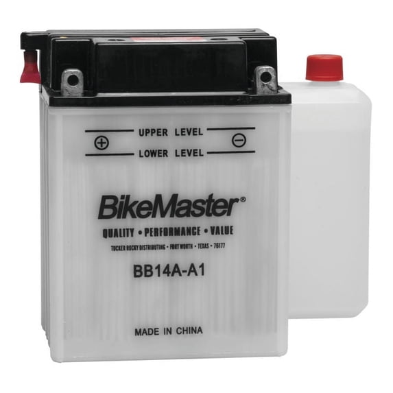 BikeMaster Conventional Battery BB14A-A1 for Yamaha YFM200DX Moto-4 1986-1989