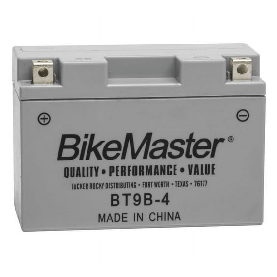 BikeMaster High-Performance Maintenance Free Battery BT9B-4 for Yamaha YZF-R6 2001-2005