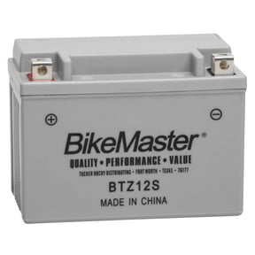 BikeMaster High-Performance Maintenance Free Battery BTZ12S for Honda VFR800 Interceptor 2002-2016 Factory activated.