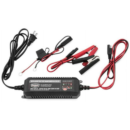 BikeMaster Intelligent Battery Charger/Maintainer 6-12 Volts 2-4 Amp TE4-0225
