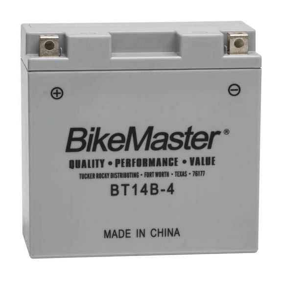 BikeMaster Maintenance Free Battery BT14B-4 for Yamaha XV1700 Road Star Warrior 2002-2009