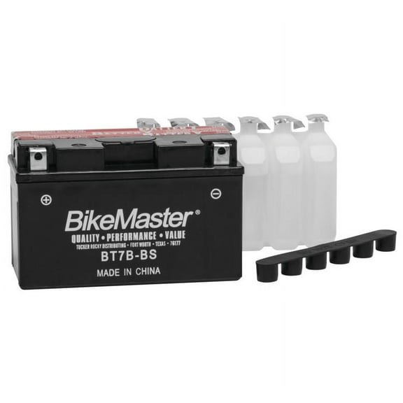 BikeMaster Maintenance Free Battery BT7B-BS for Suzuki DR-Z400SM 2005-2017