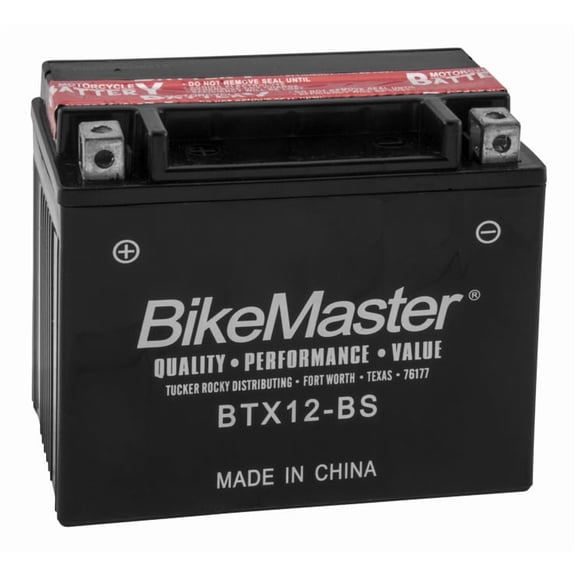BikeMaster Maintenance Free Battery BTX12-BS for Aprilia Pegaso 650 Strada 2009-2012