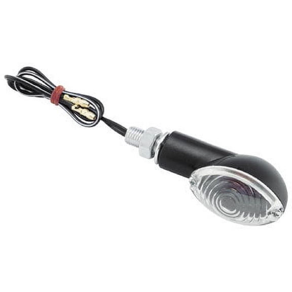 BikeMaster Ministalk Marker Light Oval - Black/Clear