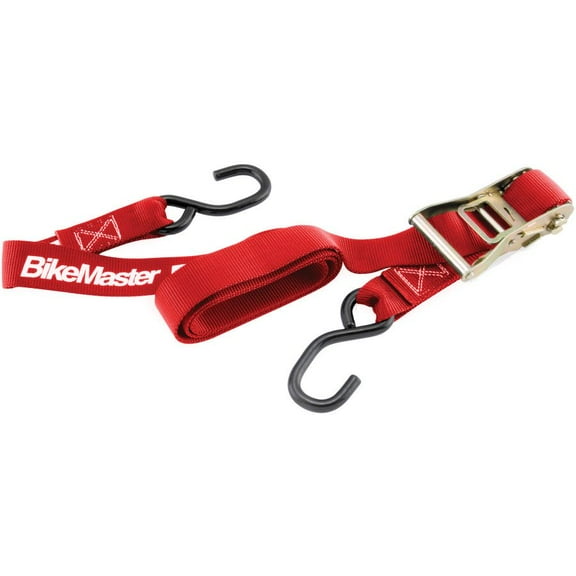 BikeMaster  Red 1-1/2&Prime, Ratchet Tie-Downs 100519