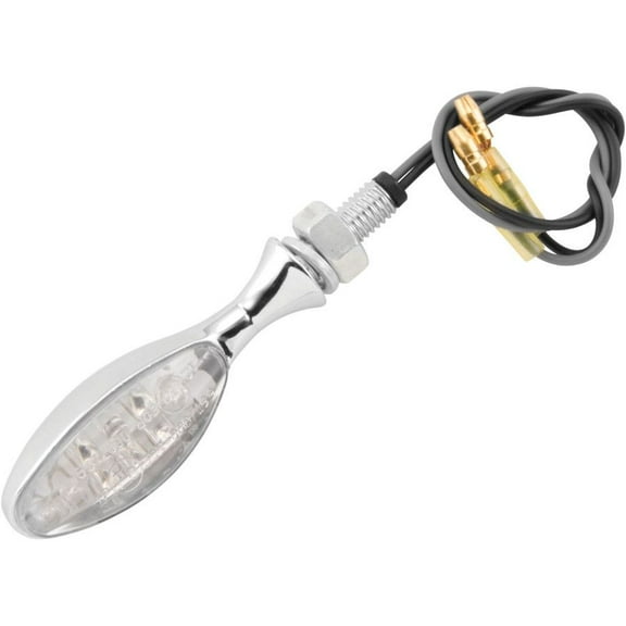 BikeMaster Torpedo LED Motorcycle Turn Signals, Chrome