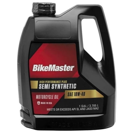 Bikemaster Semi-Synthetic Motorcycle Oil 1Gal 10W40 532317
